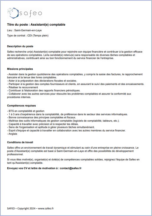 20240325 Profil de Poste Assistant Comptable